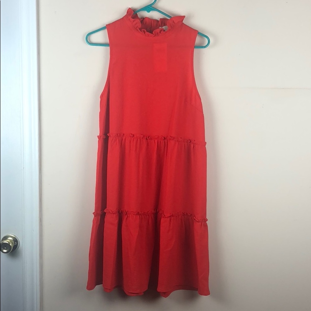 Red/Orange Ruffle Dress